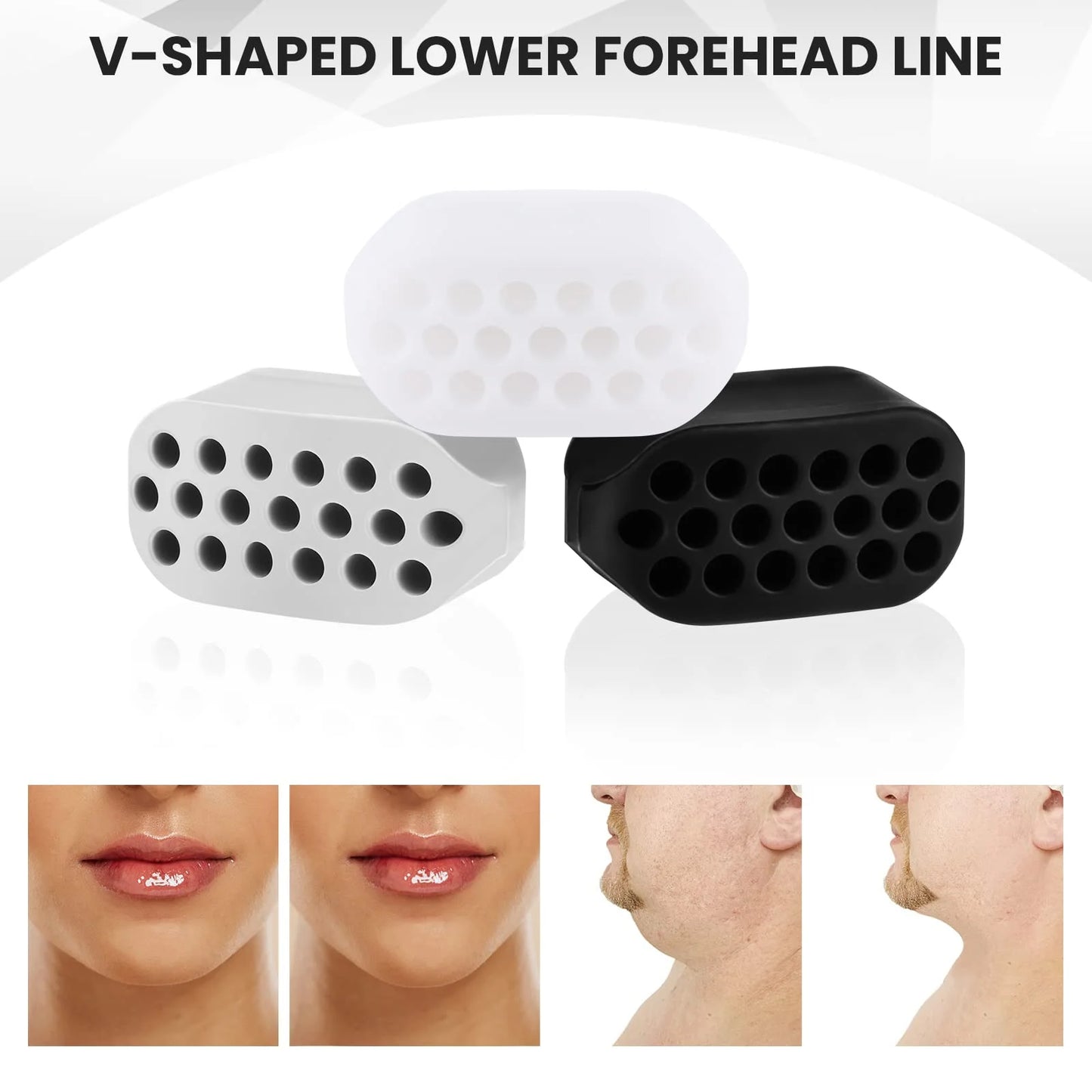 Jawline Exerciser for Men Women,6 Pcs Sports Jaw Exerciser  Face Exerciser Jaw Toner Mewing Jaw Exerciser Jaw Chisel Exerciser