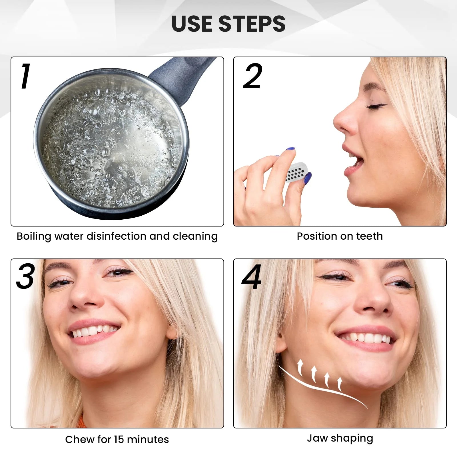 Jawline Exerciser for Men Women,6 Pcs Sports Jaw Exerciser  Face Exerciser Jaw Toner Mewing Jaw Exerciser Jaw Chisel Exerciser